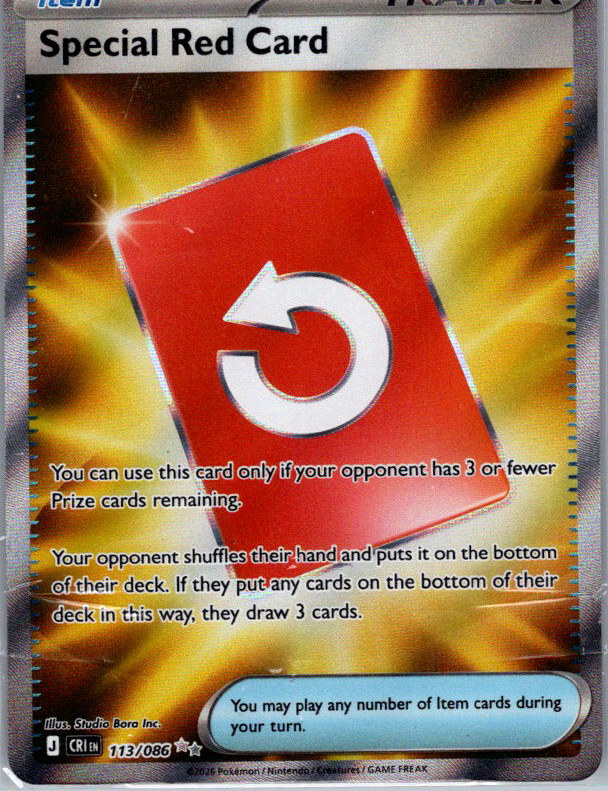 Special Red Card 113/086 (Chaos Rising)